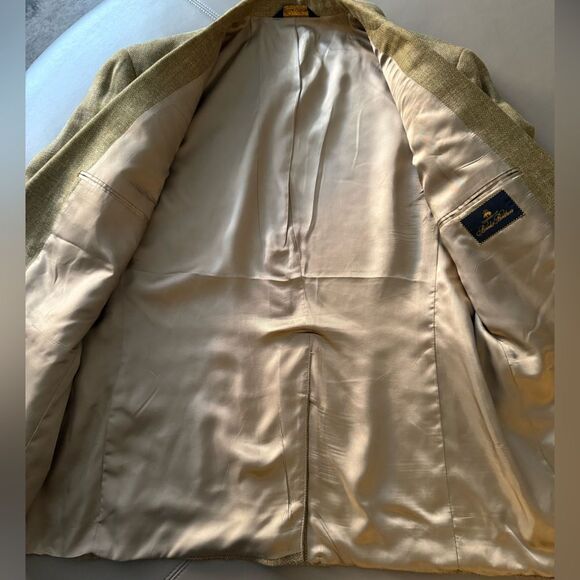 Brooks Brothers Vintage Mens’ 100% Wool Herringbone Blazer. Size 42 Short. - Picture 4 of 9